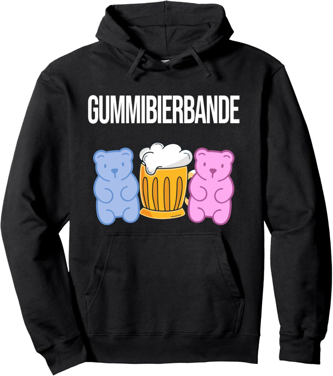Gummibierbande - lustiges Sauf Party Urlaub Malle Gruppen Pullover Hoodie