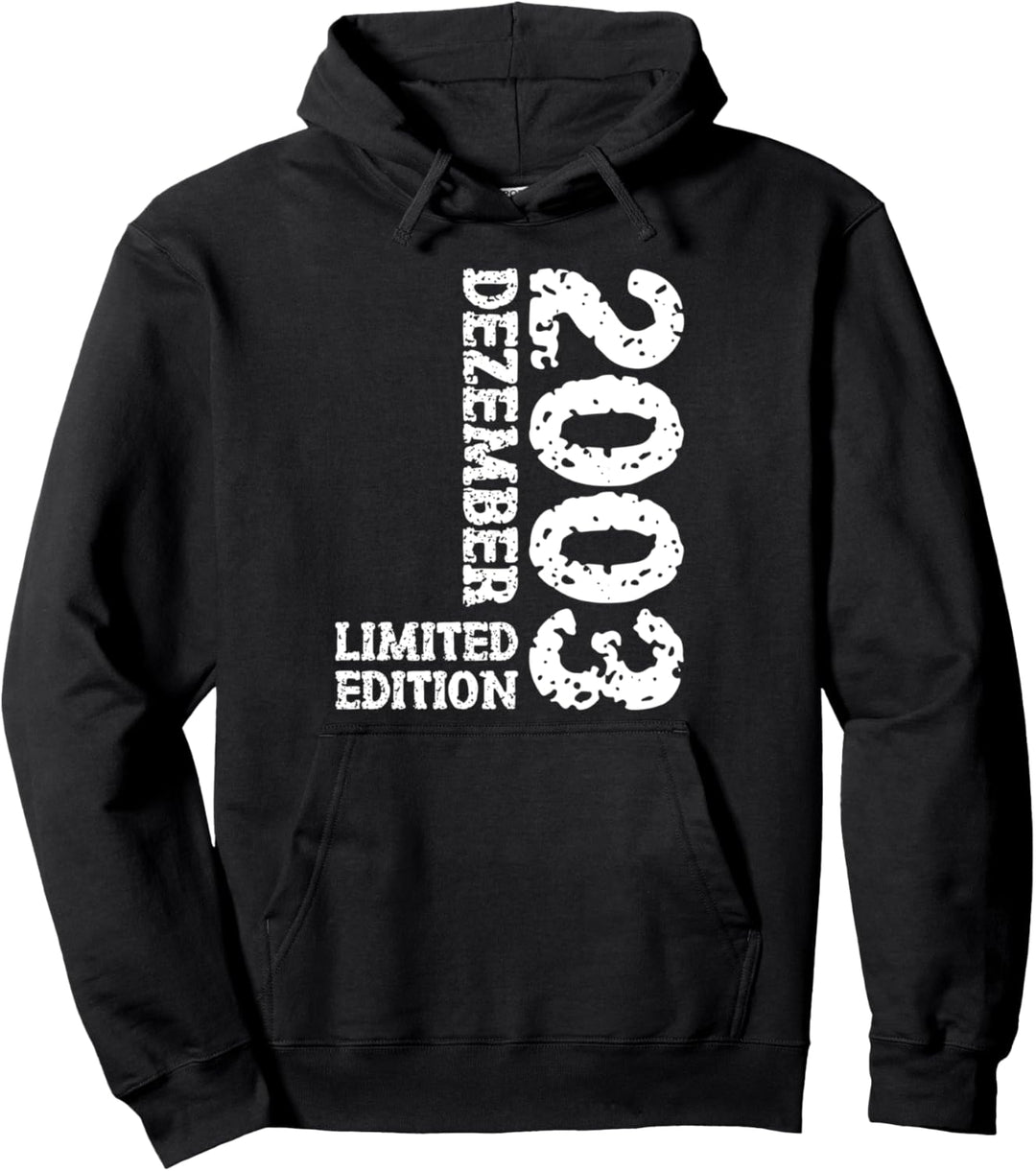 20. Geburtstag Frauen Männer Limited Edition Dezember 2003 Pullover Hoodie
