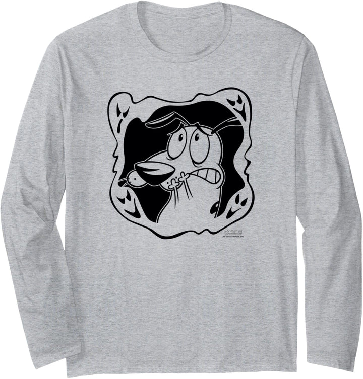 Courage the Cowardly Dog Ghost Frame Langarmshirt