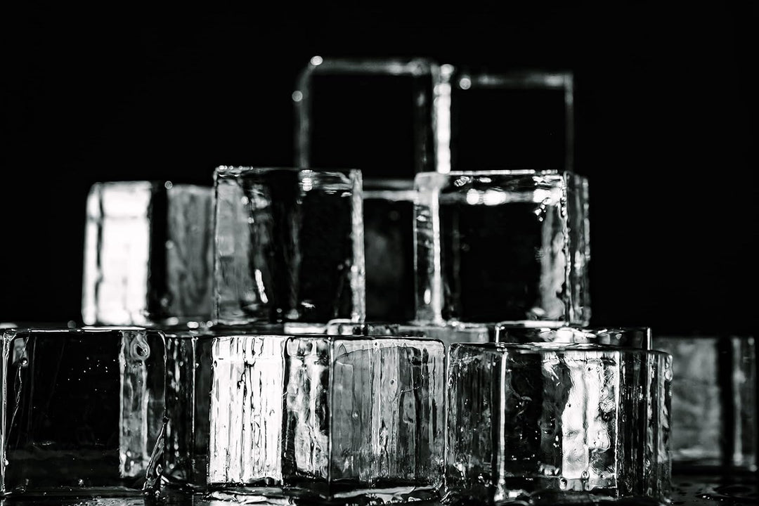 Clear Ice Box Big Cubes | Eisbox mit Eiswürfelform für 6 grosse, klare Eiswürfel | je 5 x 5 x 5 cm |