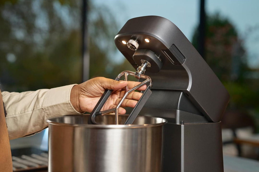 Ooni Halo Pro Spiralkneter – Küchenmaschine, Teigknetmaschine & Knetmaschine 7,3L mit Aufsätzen, 58