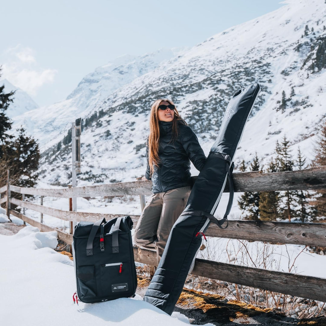 NORDKAMM Skischuhtasche mit Helmfach und Rucksackfunktion, Damen, Herren, blau