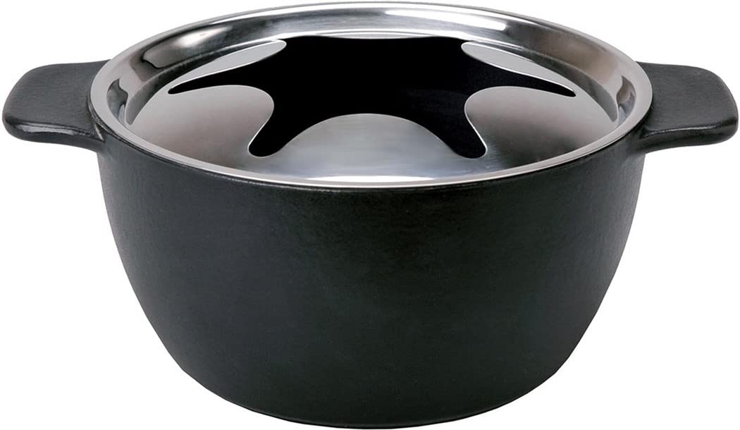 Kisag Fondue-Caquelon, 1.7 Liter, Ø 18 cm, schwarz/Noir