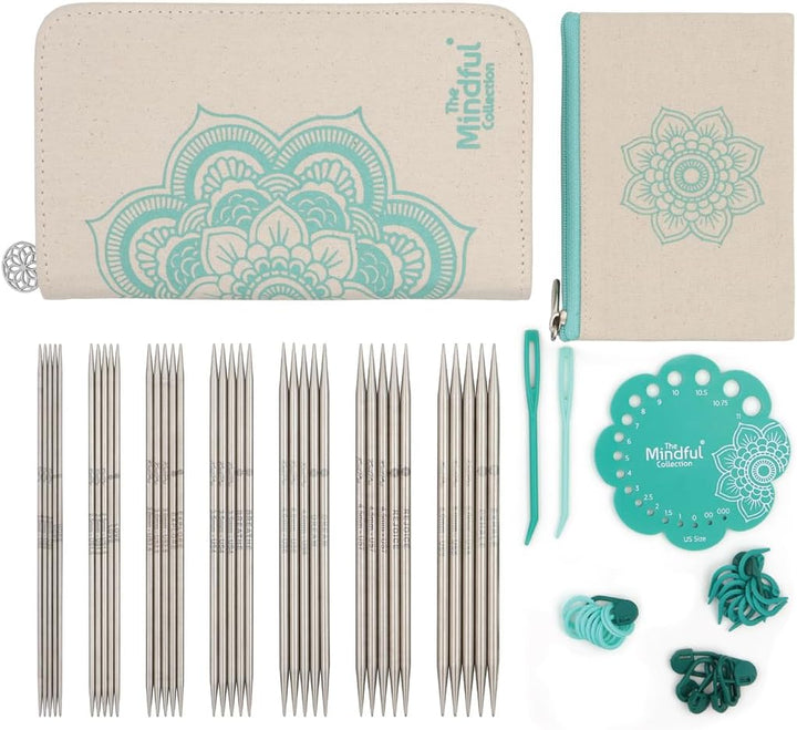 KnitPro K36331 Nadel-Set, Edelstahl, Blau & Ecru, One Size One Size Blau & Ecru, One Size Blau & Ecr