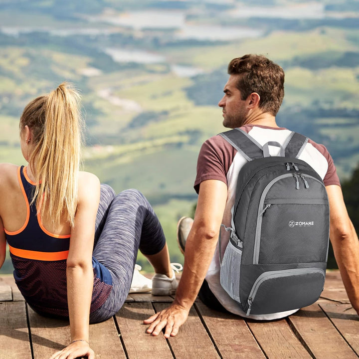ZOMAKE Leicht Faltbarer Rucksack Packbare Backpacks 30L,Kleiner Faltbar Wanderrucksack Wasserdicht f