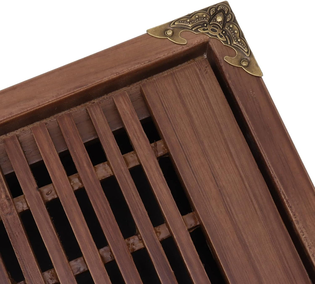 Kungfu-Teetablett, Chinesisches Entwässerungs-Wasserspeicher Gongfu-Tee-Serviertablett mit Abflussro