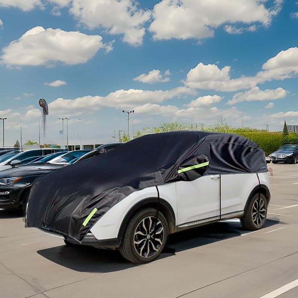 Halbgarage für Auto Windschutzscheibe Abdeckplane Winter Sommer Autoabdeckung wasserdicht Auto halbg