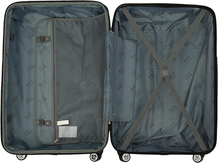 INVIDA Glüückskind Luxus Koffer Trolley aus Polycarbonat ABS Materialmix mit 4 Zwillingsrollen in Ca