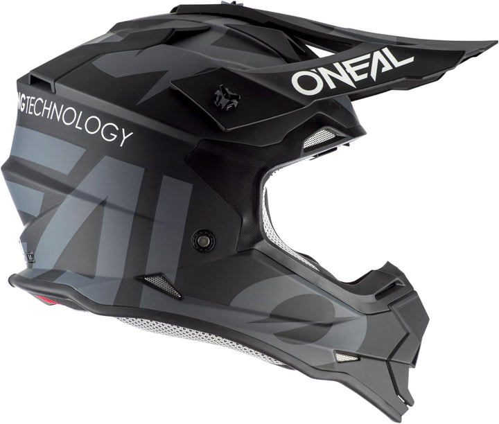 O'NEAL 2SRS Helm Slick Motocross Helm, MX Enduro Motorrad, Starke ABS-Schale, gepolstertes & waschba