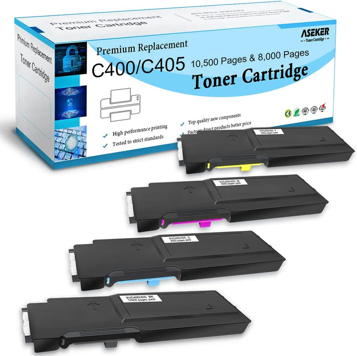 4 Packungen Kompatibler Tonerkartusche für Xerox VersaLink C400 C400V C400N C400DN C405 C405V C405N