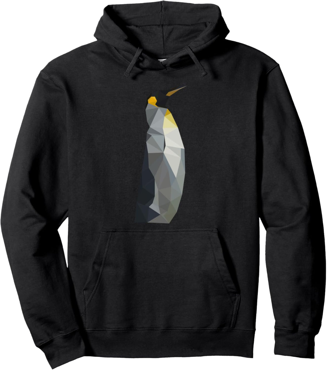 Polygon Pinguine Dreiecke Pinguin Pullover Hoodie