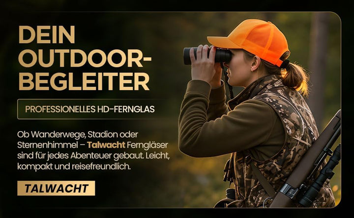 Fernglas 10x42 für Erwachsene – HD BAK4 Prisma, FMC Mehrschichtvergütung, Wasserdicht IPX7 &amp; Beschla