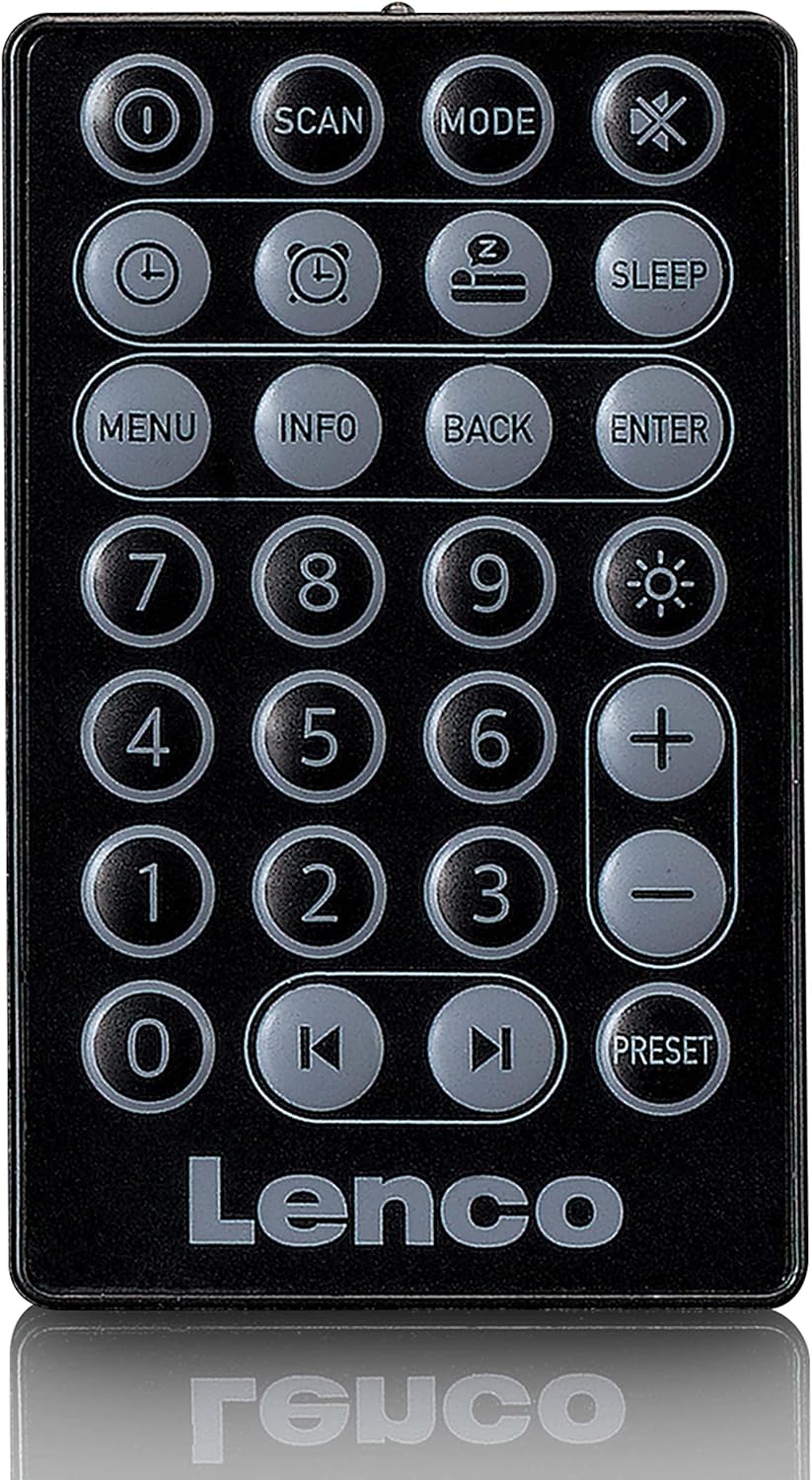 Lenco PDR-051 Tragbares DAB+ Retro Radio - PLL FM Radio mit Bluetooth - Integrierter Akku - 1800mAh