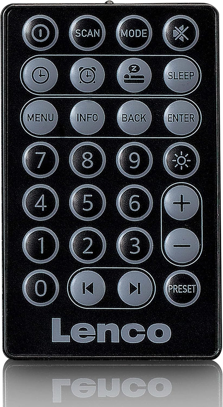 Lenco PDR-051 Tragbares DAB+ Retro Radio - PLL FM Radio mit Bluetooth - Integrierter Akku - 1800mAh