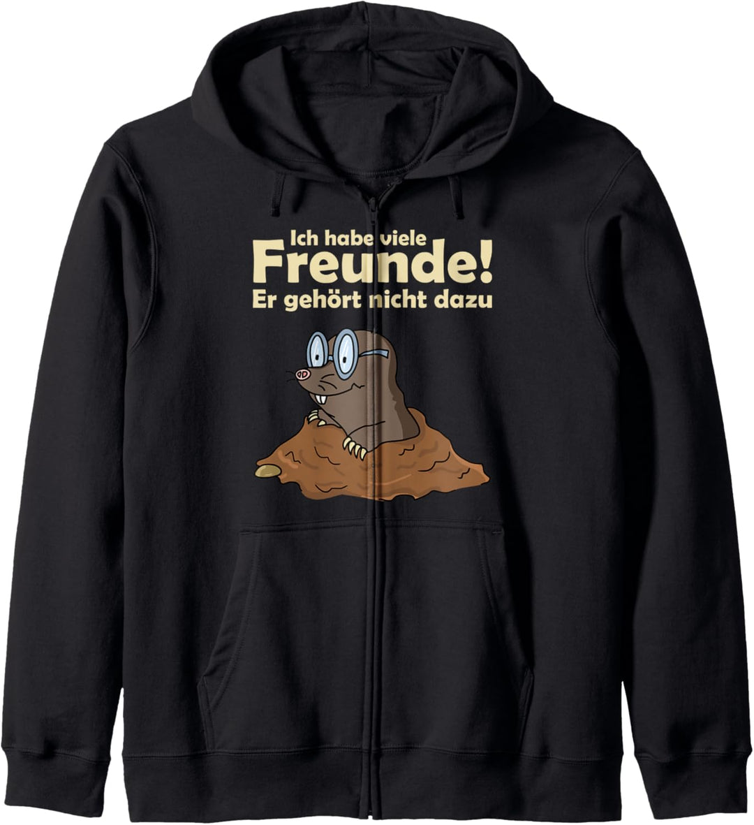 Lustig Witzig Maulwurf Freund Maulwurfshügel Garten Gärtner Kapuzenjacke
