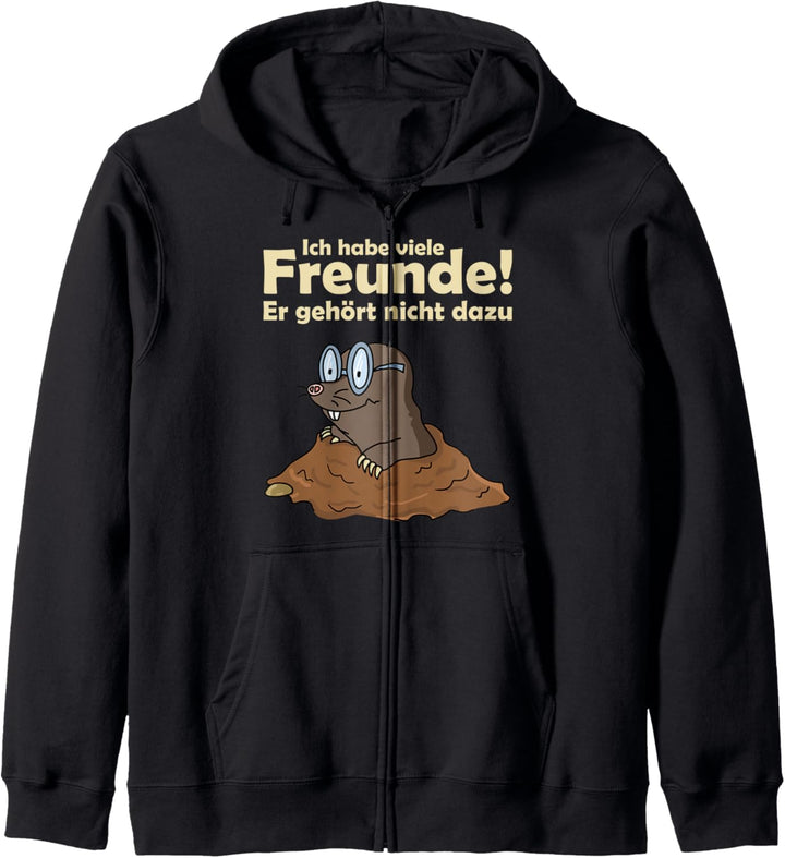 Lustig Witzig Maulwurf Freund Maulwurfshügel Garten Gärtner Kapuzenjacke