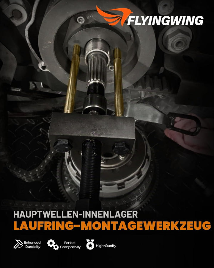 FLYINGWING Getriebe-Hauptwelle, Innenlager, Renninstallateur und Abziehwerkzeug, kompatibel mit Harl
