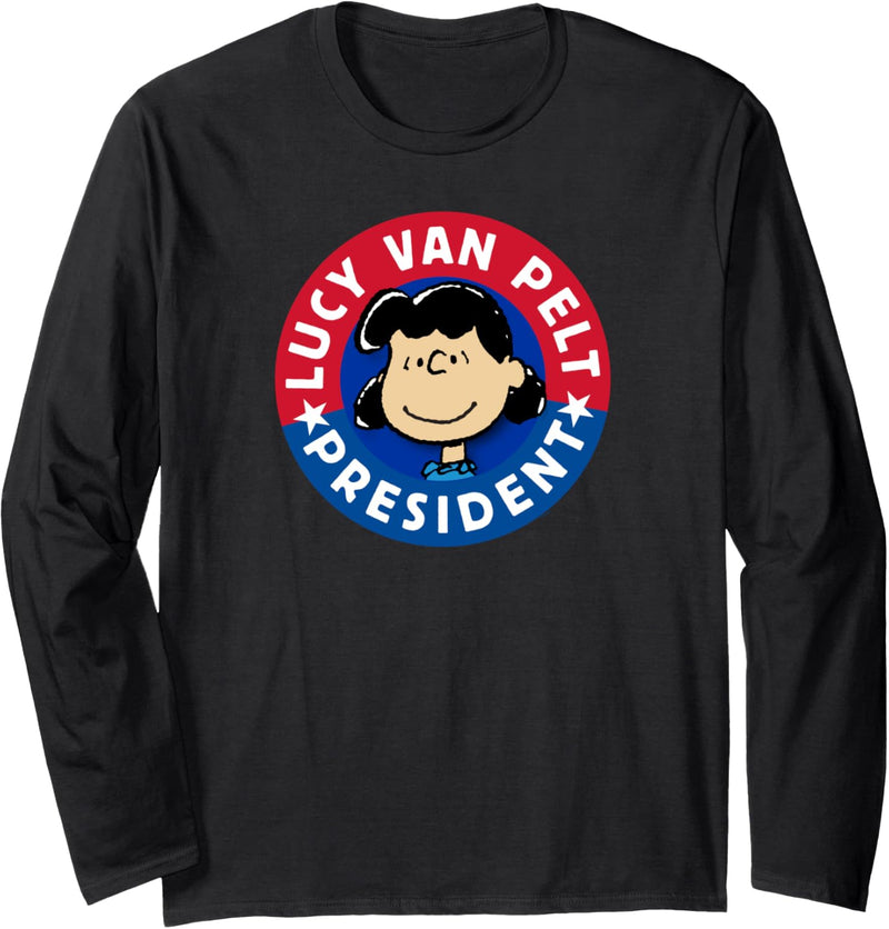 Peanuts Lucy Van Pelt als Präsident Langarmshirt