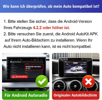 CarlinKit Wired CarPlay/Wired Android Auto Adapter für Android Radio Car, Autokit APK muss im Autora