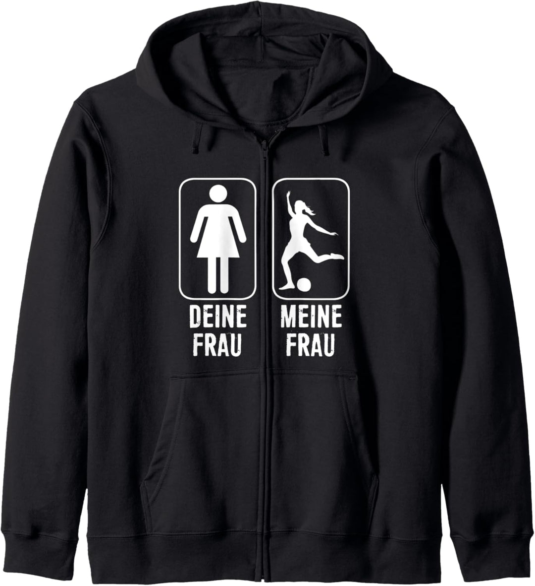 Fussball Spielerin Deine Frau Meine Frau Geschenk Kapuzenjacke