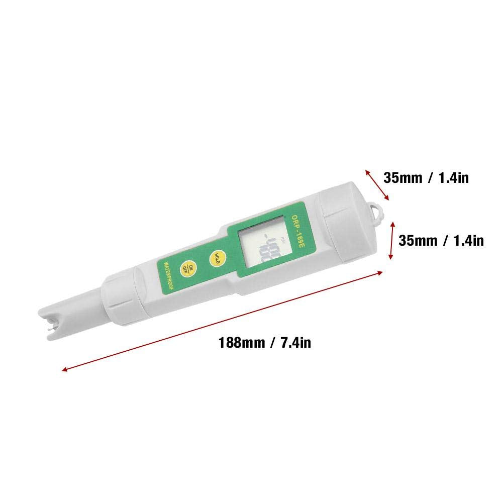 ORP-169-Tester, 1-Punkt-Korrektur Tragbarer Wasserqualitätsmonitor 1 mV Digitaler Tester Pen Abnehmb