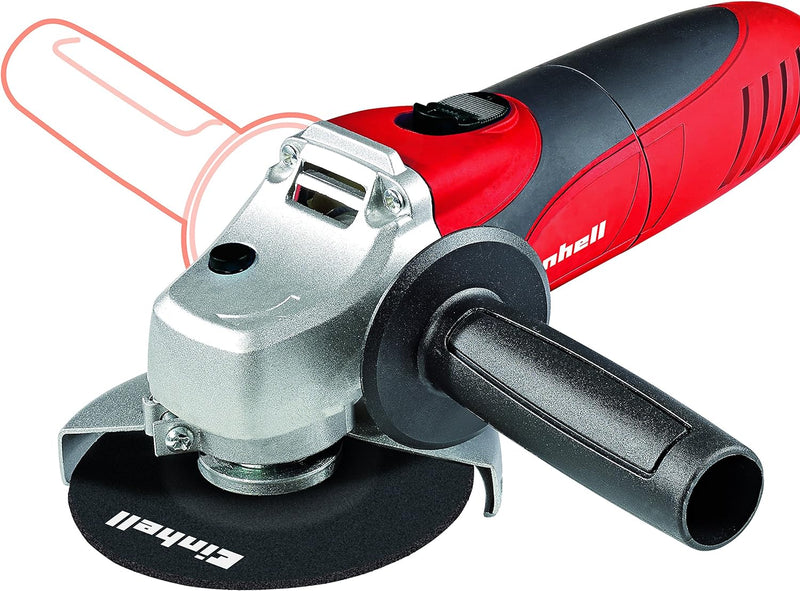 Einhell Winkelschleifer TC-AG 125 (850W, 12.000 1/min Drehzahl, 125mm Scheiben-ø, Scheibenschutz, Sp