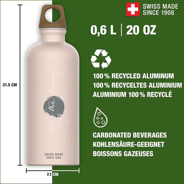 SIGG - Alu Trinkflasche - Traveller MyPlanet - Made in Switzerland - Für Kohlensäurehaltige Getränke