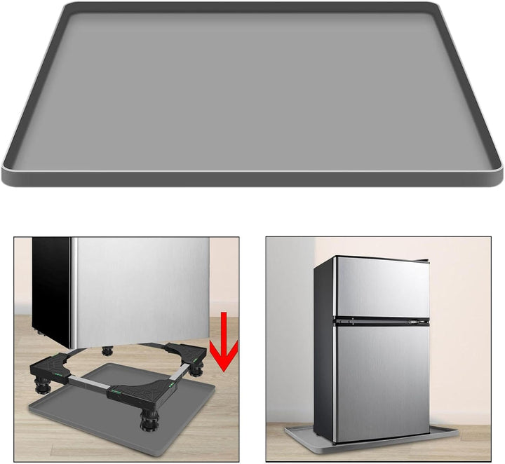 Fenteer Bodenmatte aus für den Kühlschrank, Abtropfschale aus, wiederverwendbar, rutschfest, vielsei