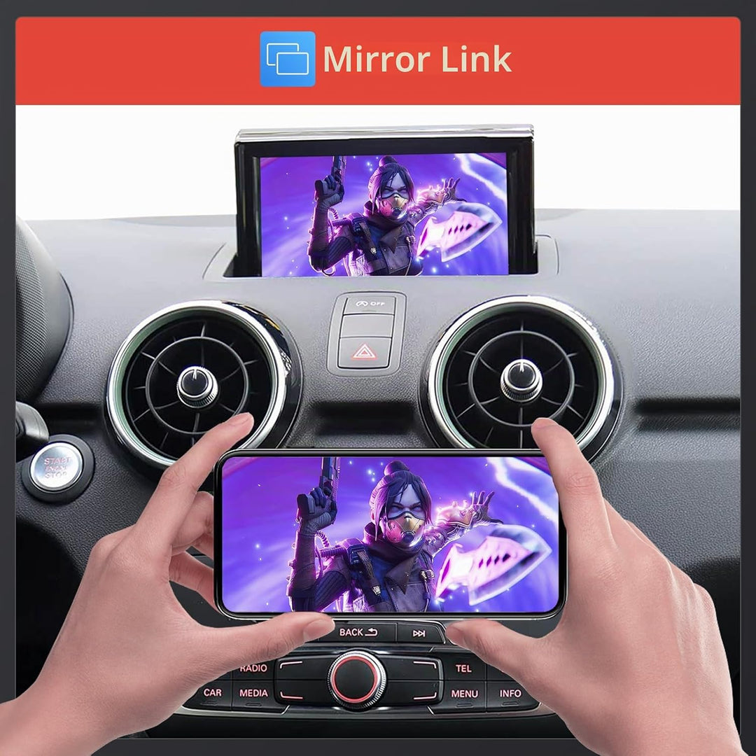 Road Top Wireless CarPlay Interface für Audi A1 RMC 2013-2018 | CarPlay Modul, Unterstützung für App