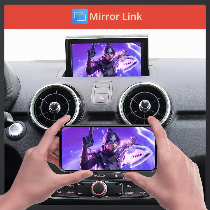 Road Top Wireless CarPlay Interface für Audi A1 RMC 2013-2018 | CarPlay Modul, Unterstützung für App