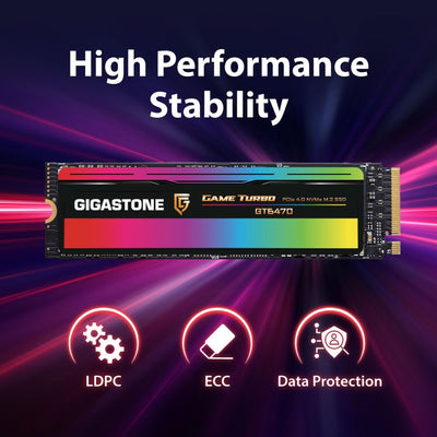 Gigastone M.2 SSD 1TB PCIe 4.0x4 NVMe M.2 2280 Game Turbo Gen4 PCIe Internal Solid State Drives 7,00