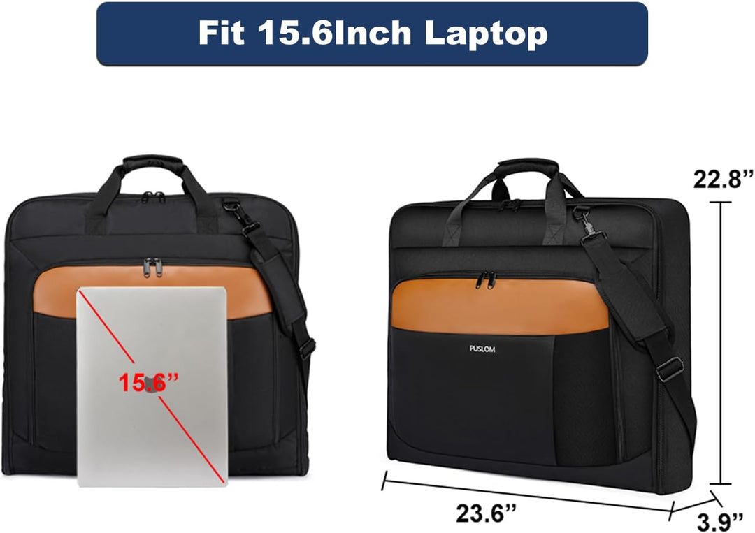 Kleidersack für Herren - 40 Zoll Handgepäck für Bis zu 3 Anzüge, 2 in 1 Hängekoffer, Gepäcktasche fü