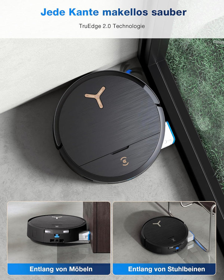 ECOVACS DEEBOT X9 PRO Omni Saugroboter mit Wischfunktion, 16.600 Pa, OZMO Roller, ZeroTangle 3.0,Tru