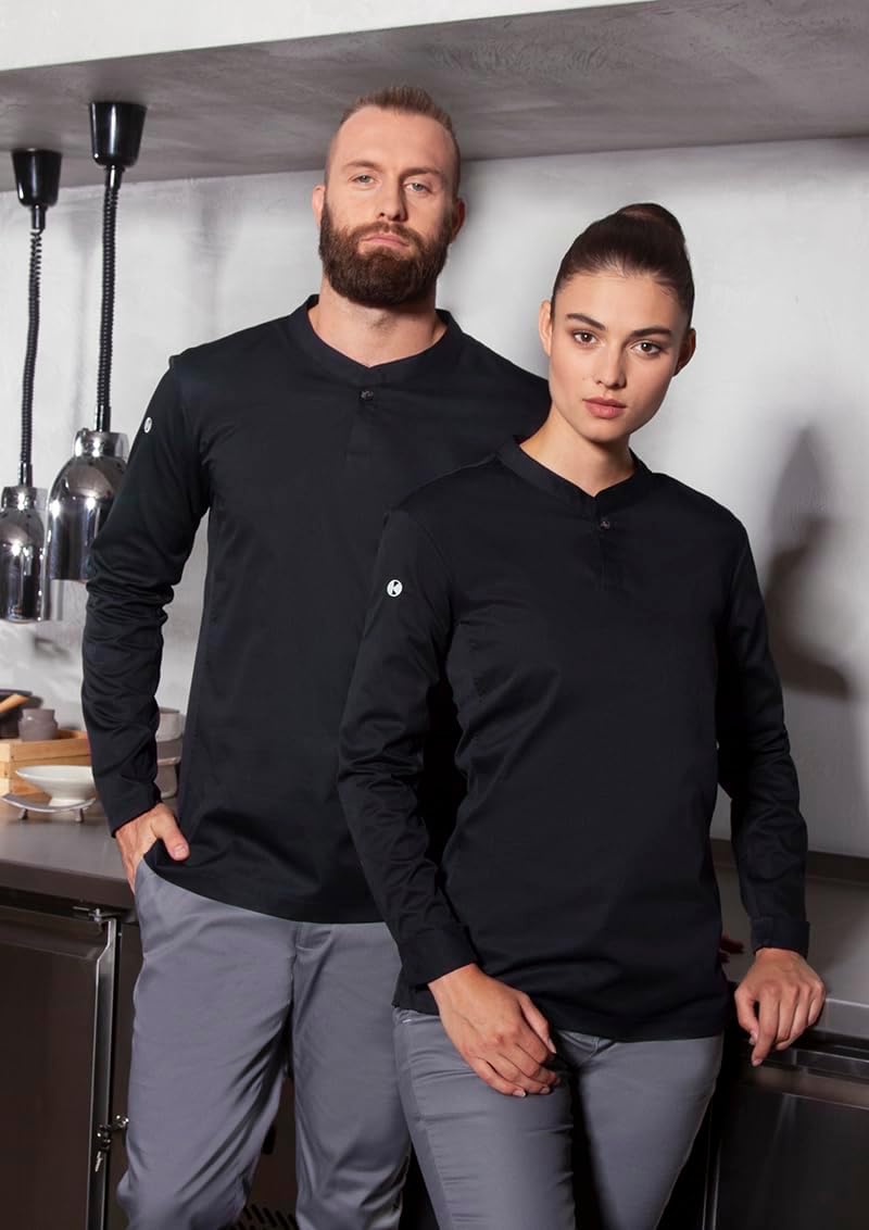 Karlowsky Herren Langarm Arbeitsshirt Performance 60% Baumwolle, 40% Polyester XL Schwarz, XL Schwar