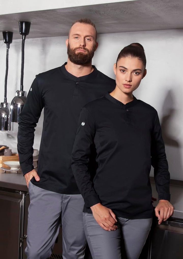 Karlowsky Herren Langarm Arbeitsshirt Performance 60% Baumwolle, 40% Polyester XL Schwarz, XL Schwar