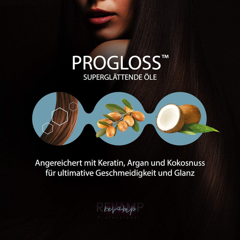 REVAMP Progloss Haartrockner Ionen 2300W - Leichter, tragbarer Föhn mit Glättungsdüse und Volumenauf