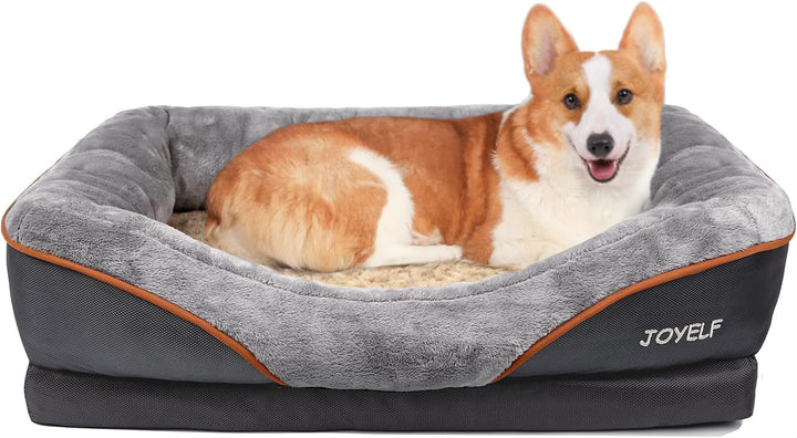 JOYELF Mittel Hundebett Memory Foam Orthopädisches Memory Foam Hundebett & Hundesofa mit abnehmbarem