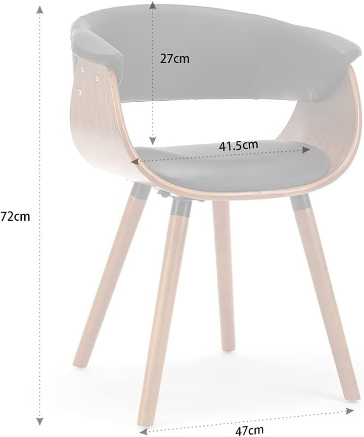 Mignone Esszimmerstühle Wohnzimmerstühle Moderne Küchenstühle Rückenlehnen für Küche Arbeitszimmer W