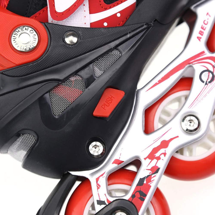 Inline-Skates, Rollschuhe, Schlittschuhe, Inline-Skates mit verstellbarer Grösse, für Kinder, Jugend