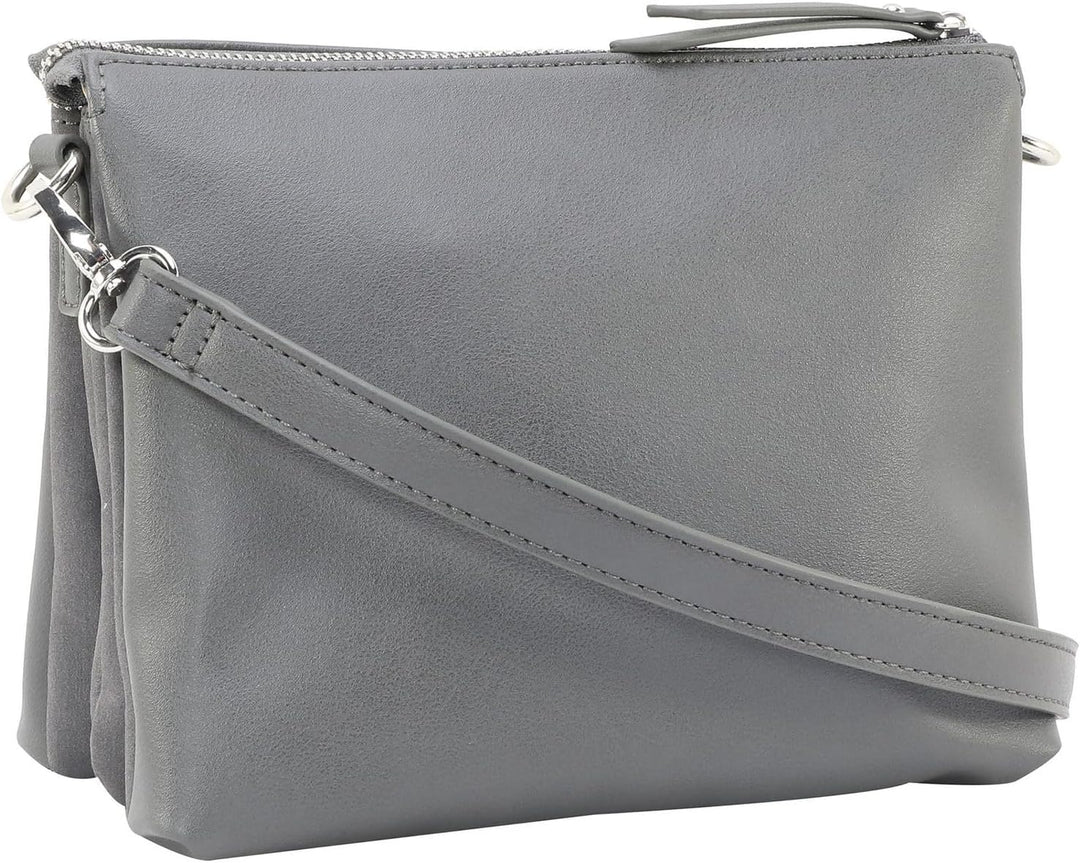 Gerry Weber - soft mix shoulderbag shz Grau 22,00x17,00x8,00 cm Farbe:grau / Material:polyester,pu,