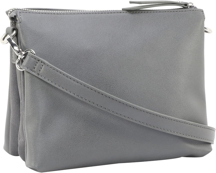 Gerry Weber - soft mix shoulderbag shz Grau 22,00x17,00x8,00 cm Farbe:grau / Material:polyester,pu,
