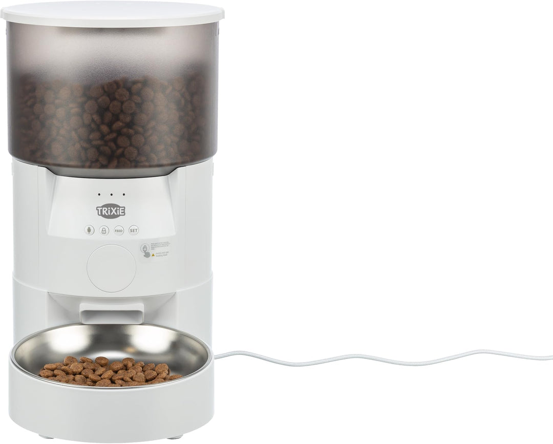 TRIXIE Futterautomat TX-S Smart 3.0L für Hunde & Katzen – programmier- und steuerbarer Futterspender