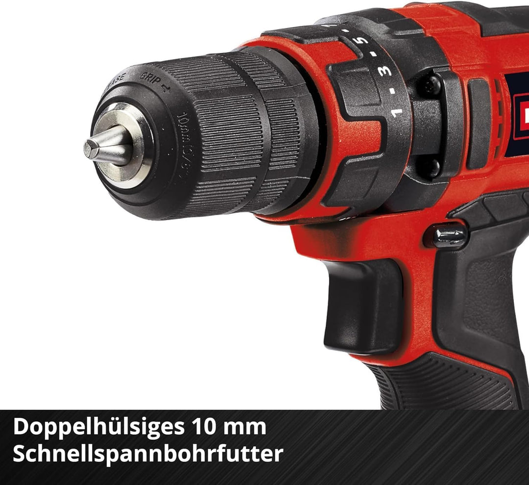 Einhell Akkuschrauber TC-CD 18/35 Li-Solo Power X-Change (Li-Ion, Rot, 18 V, 550 min.-1, 35Nm/ohne A