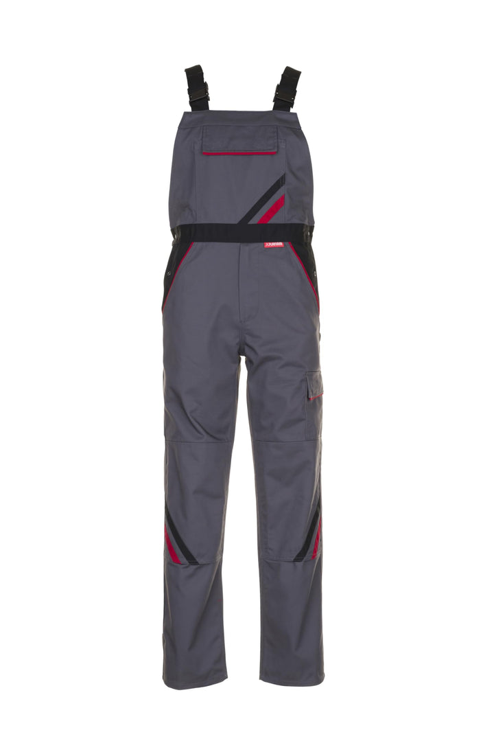 Planam Highline Herren Latzhose Schiefer schwarz rot Modell 2332 Grösse 114 schiefer/schwarz/rot 114