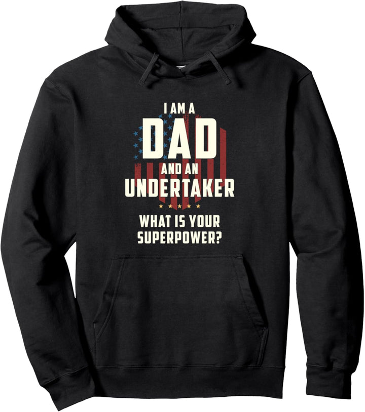 Funny Dad Undertaker Superpower Vatertag Pullover Hoodie