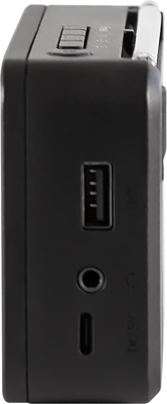 TELESTAR TOP 100 – Mobiles DAB+/UKW Radio (austauschbarer Akku, bis zu 15 Std. Spielzeit, kurzes Lad