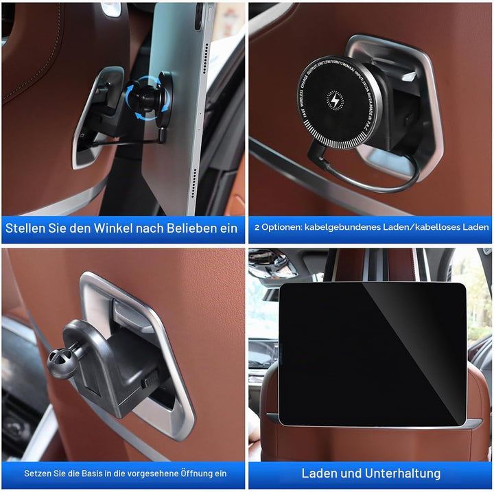Handyhalterung Auto,Für Autositz-Rückenlehnen mit Saugnapf-Basis für BMW X5 G05 X6 G06 IX i20 i5 G60