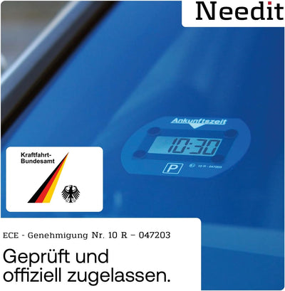 Needit elektronische Parkscheibe Park Lite I automatische Parkscheibe elektrisch mit Zulassung vom K