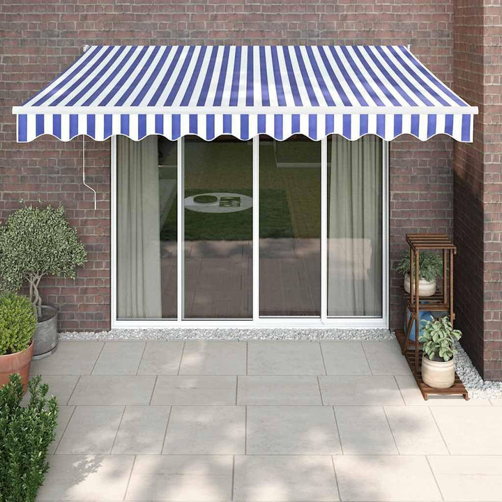 vidaXL Markise, Sonnenmarkise mit Kurbel Automatisch, Gelenkarmmarkise für Terrasse Balkon, Sonnensc