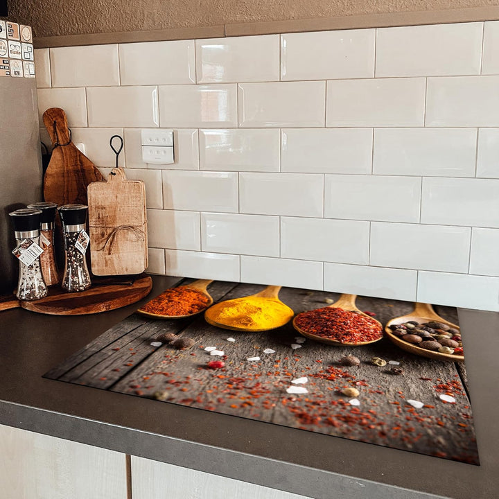 KitchenYeah© Herdabdeckplatte Einteilig 70x52 cm Küche Ceranfeld Abdeckplatte Cerankochfeld Abdeckun